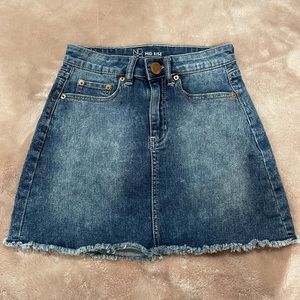 Denim Blue jean skirt